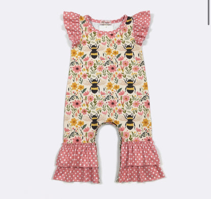 Clothing for Baby Girl - Bee Blooms Baby Romper