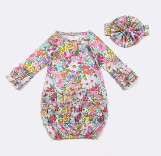 Clothing for Baby Girl - Blossom Babe Baby Gown