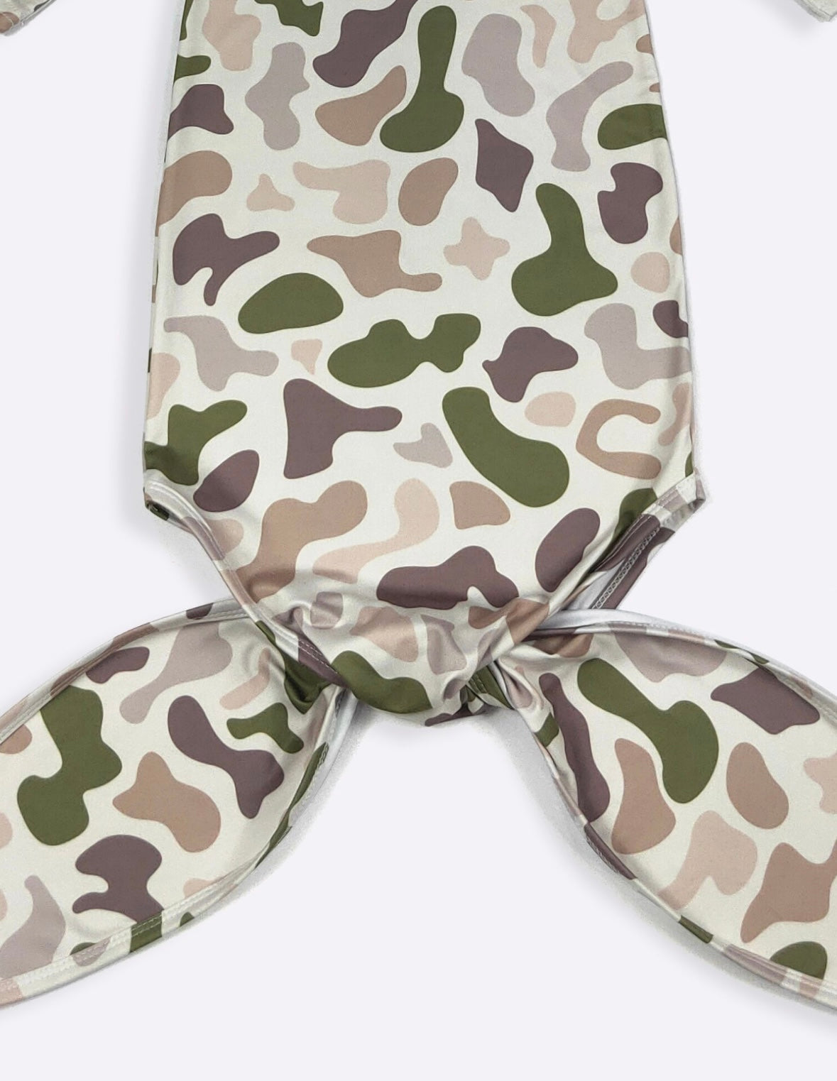 Clothing for Baby boy - Outdoor Camo Baby Knotted Gown, Newborn - 6 months ( with hat )