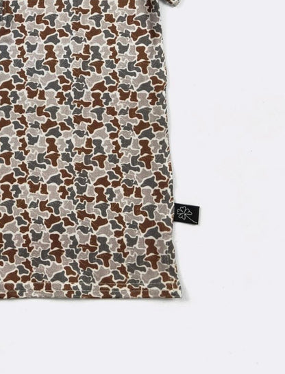 Clothing for Baby Boy - Distressed Camo Boy Collar Shirt