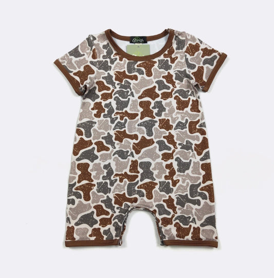 Clothing for Baby Boy - Distressed Camo Boy Romper
