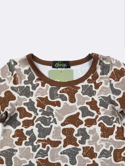 Clothing for Baby Boy - Distressed Camo Boy Romper