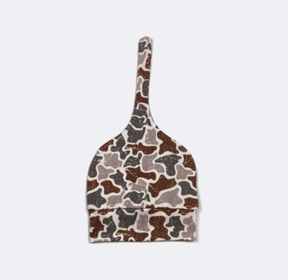 Clothing for Baby Boy - Distressed Camo Knotted Gown