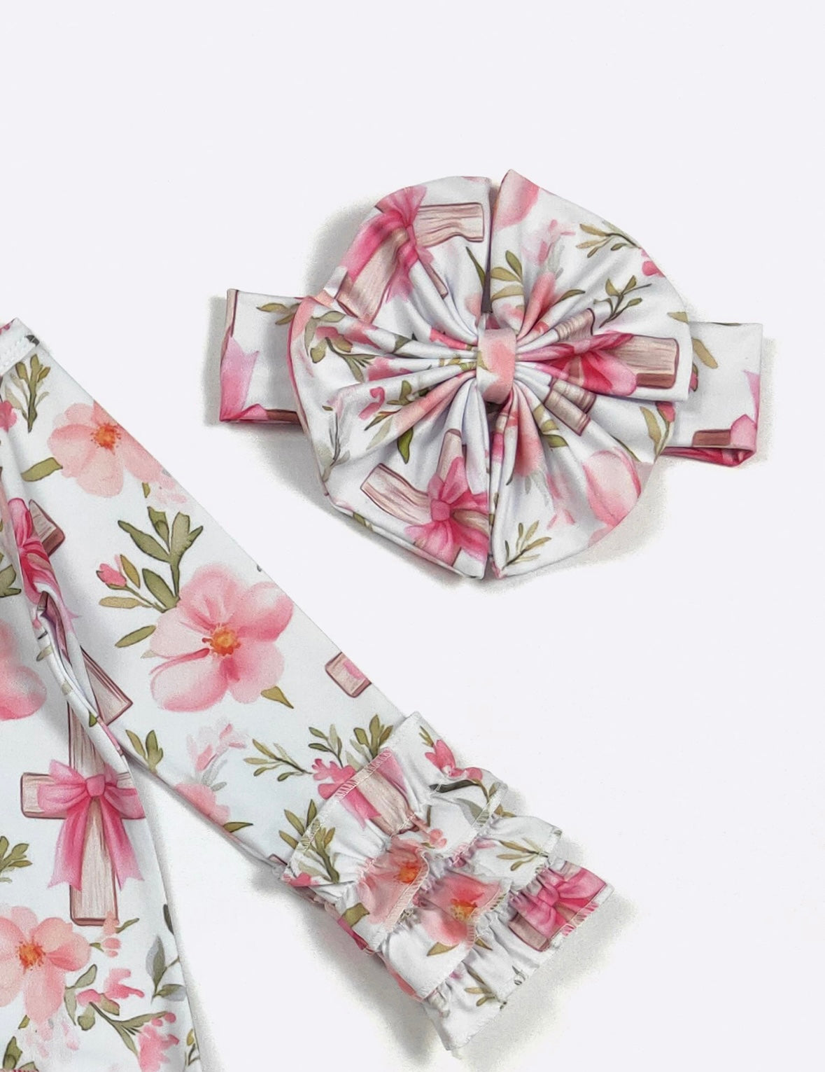 Clothing for Baby Girl - Faith N Floral Baby Gown fits Newborn to 3 Months