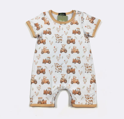 Clothing for Baby Boy - Farm Ride Boy Romper