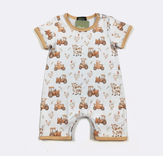 Clothing for Baby Boy - Farm Ride Boy Romper