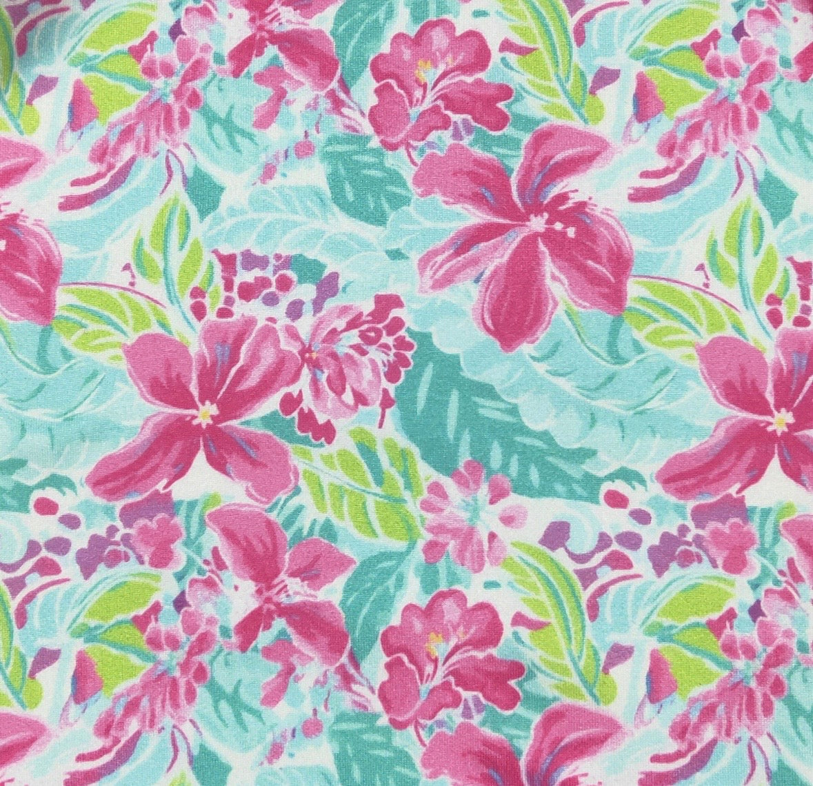 Clothing for Baby Girl - Fuchsia Tropics Baby Gown