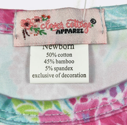 Clothing for Baby Girl - Fuchsia Tropics Baby Gown
