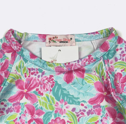 Clothing for Baby Girl - Fuchsia Tropics Baby Gown