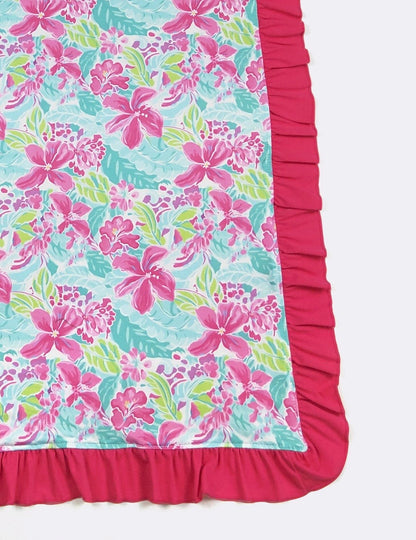 Baby Blanket - Fuchsia Tropics