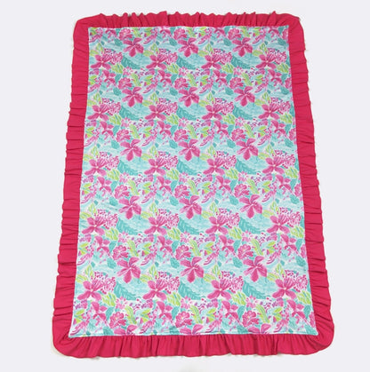 Baby Blanket - Fuchsia Tropics