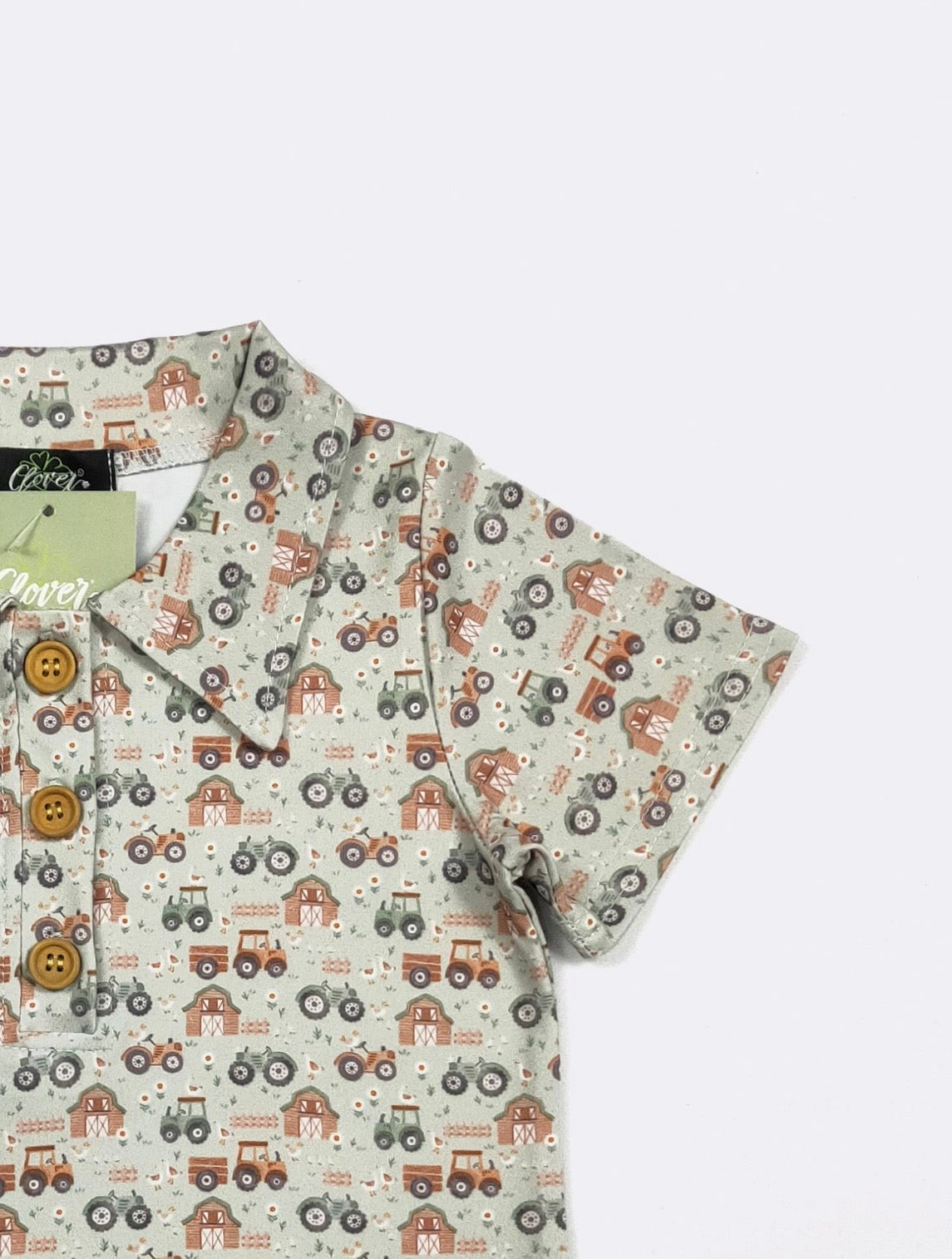 Clothing for Baby Boy - Green Gander Boy Collar Shirt
