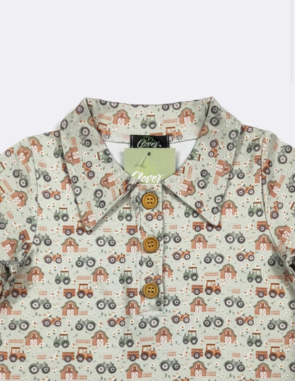 Clothing for Baby Boy - Green Gander Boy Collar Shirt