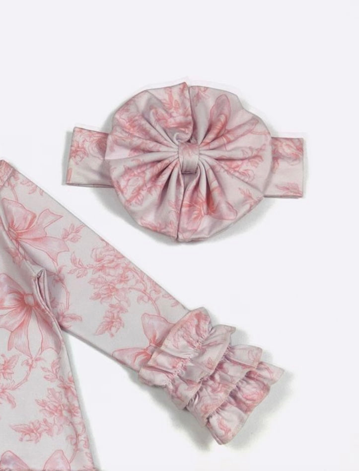 Clothing for Baby Girl - Rouge Waverly Baby Gown fits Newborn to 3 Months