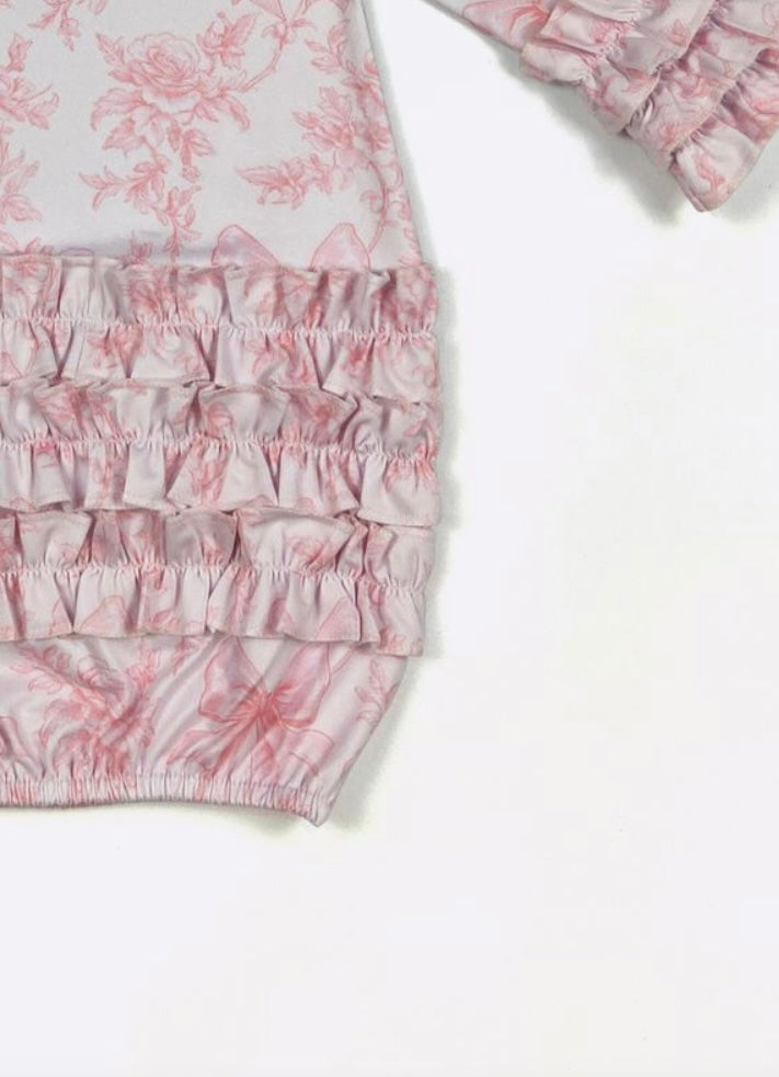 Clothing for Baby Girl - Rouge Waverly Baby Gown fits Newborn to 3 Months