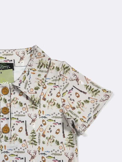 Clothing for Baby Boy - Hunting & Fishing Boy Collar Shirt