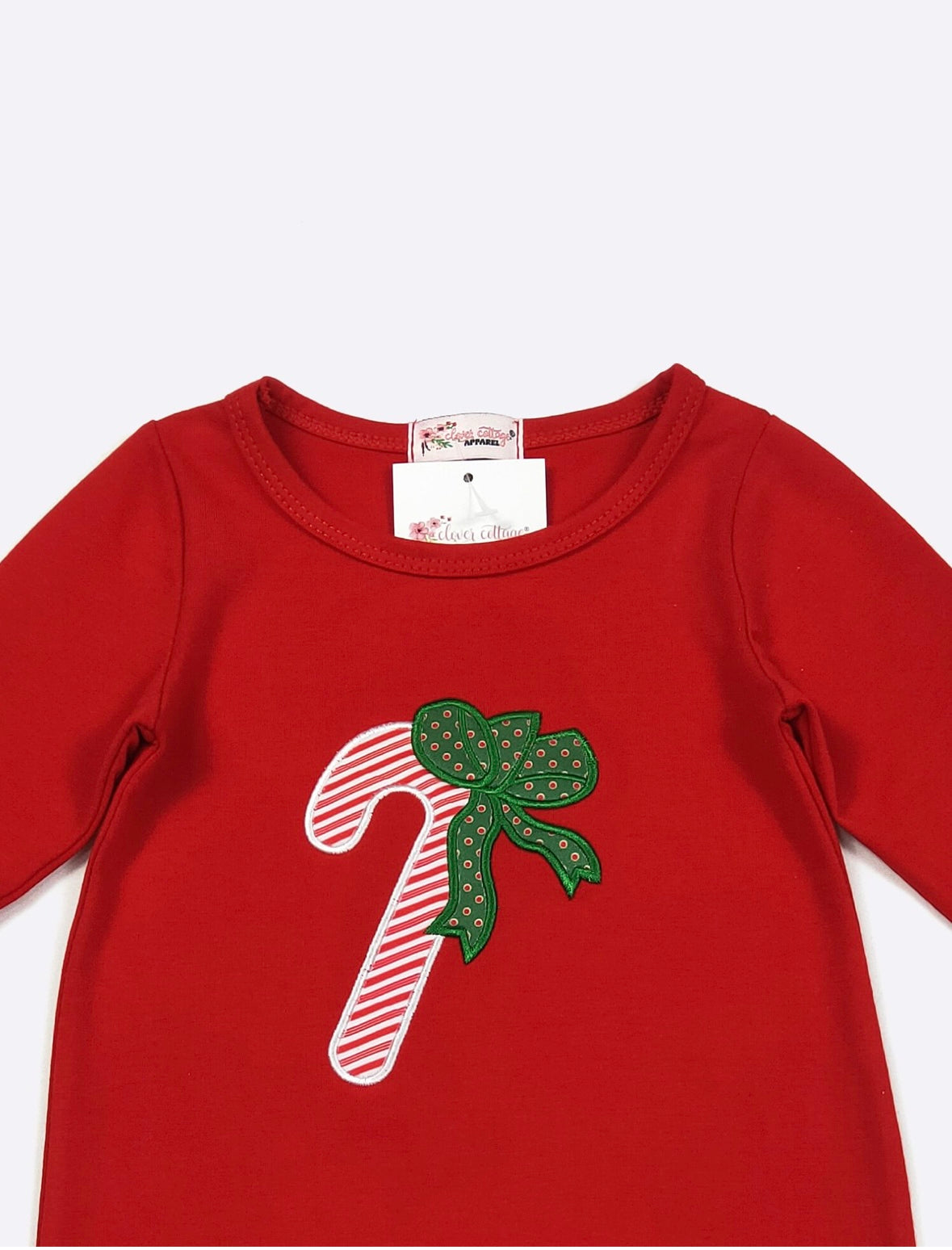 Clothing for Baby Girl - Candy Christmas Baby Romper-embroidery