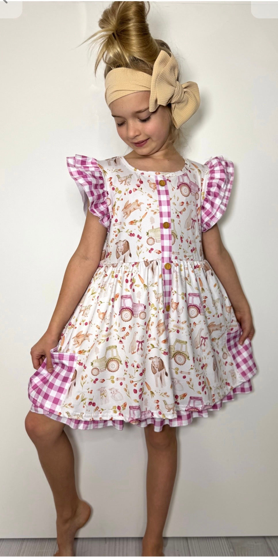 Clothing for Baby Girl - Raspberry Farm Girls Dress