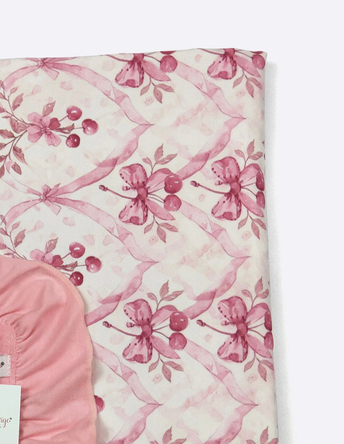 Baby Blanket - Mauve Cherries