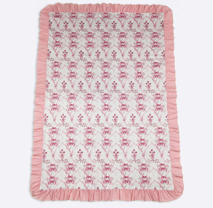 Baby Blanket - Mauve Cherries
