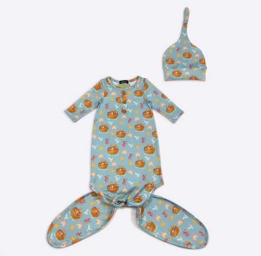 Clothing for Baby Boy - The Ark Knotted Gown