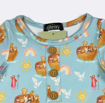 Clothing for Baby Boy - The Ark Knotted Gown