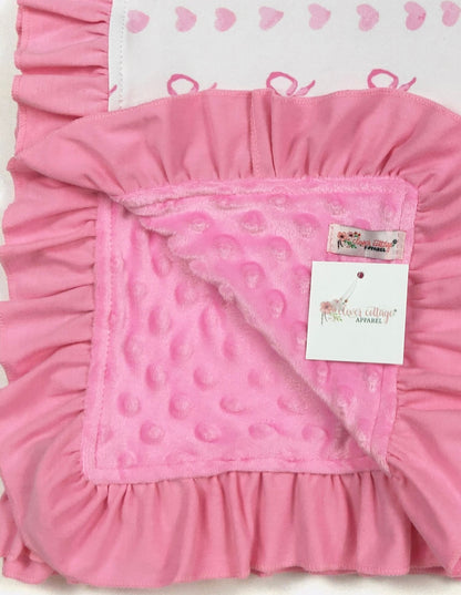 Baby Blanket - Teddy Bear Bow