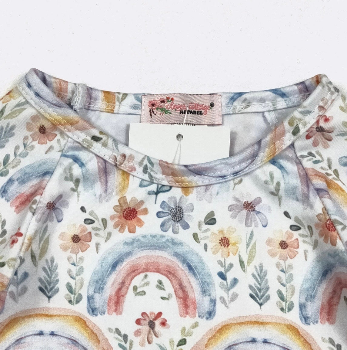 Clothing for Baby Girl - Watercolor Rainbow Baby Gown