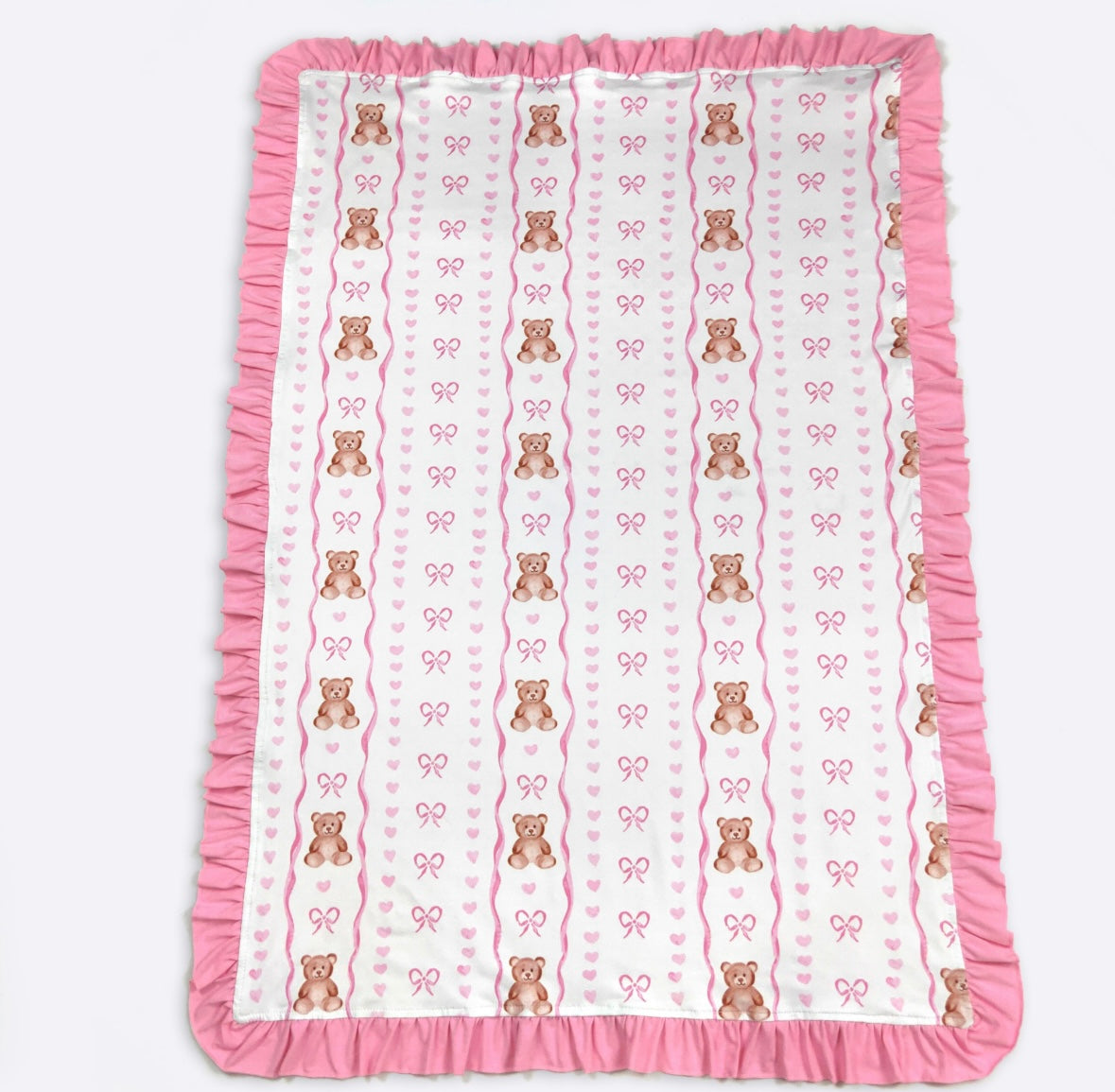 Baby Blanket - Teddy Bear Bow