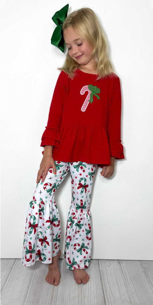 Clothing for Toddler Girl - Candy Christmas Girls Set