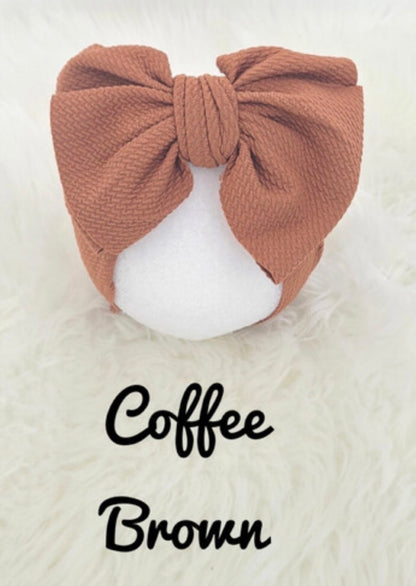 Hair Accessories - Waffle Head Wraps / Nylon Knot Headbands for girls in multiple colors