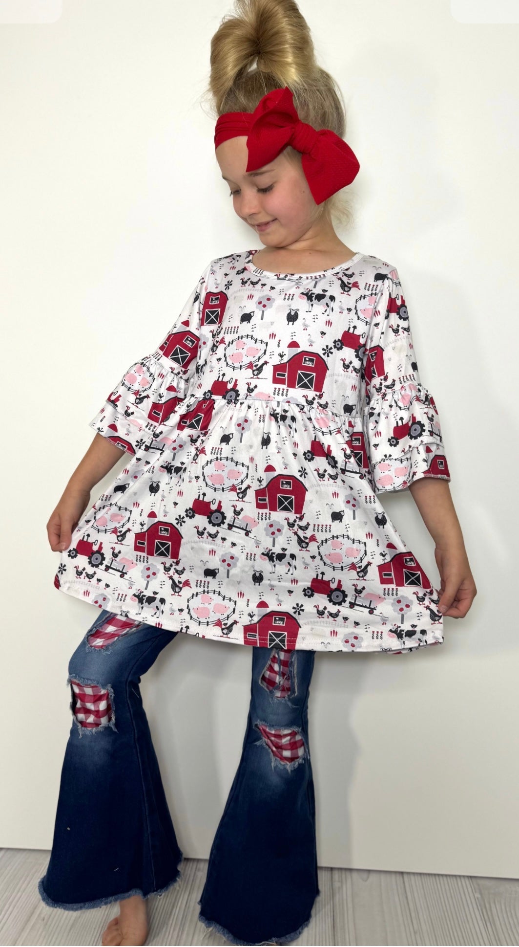 Clothing for Toddler Girl - Red Barn Girls Set