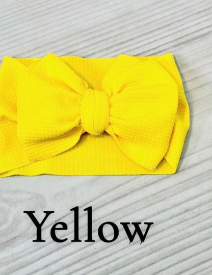 Hair Accessories - Waffle Head Wraps / Nylon Knot Headbands for girls in multiple colors