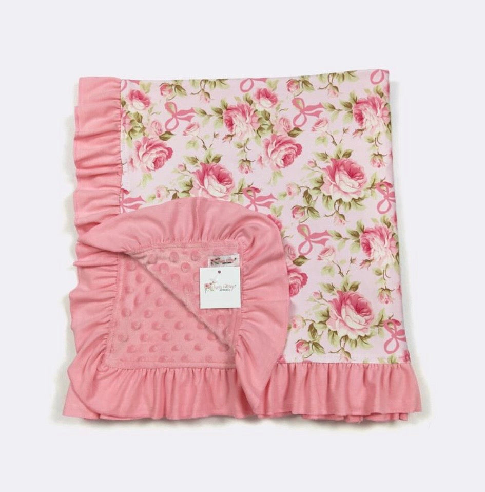 Baby Blanket - Raspberry Rose