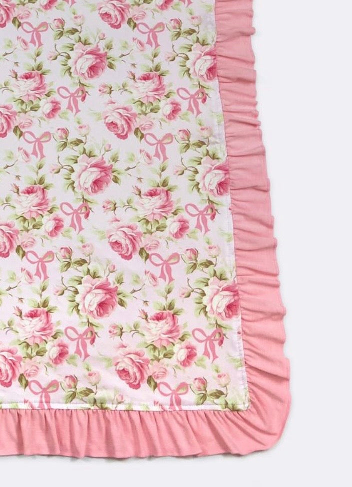 Baby Blanket - Raspberry Rose