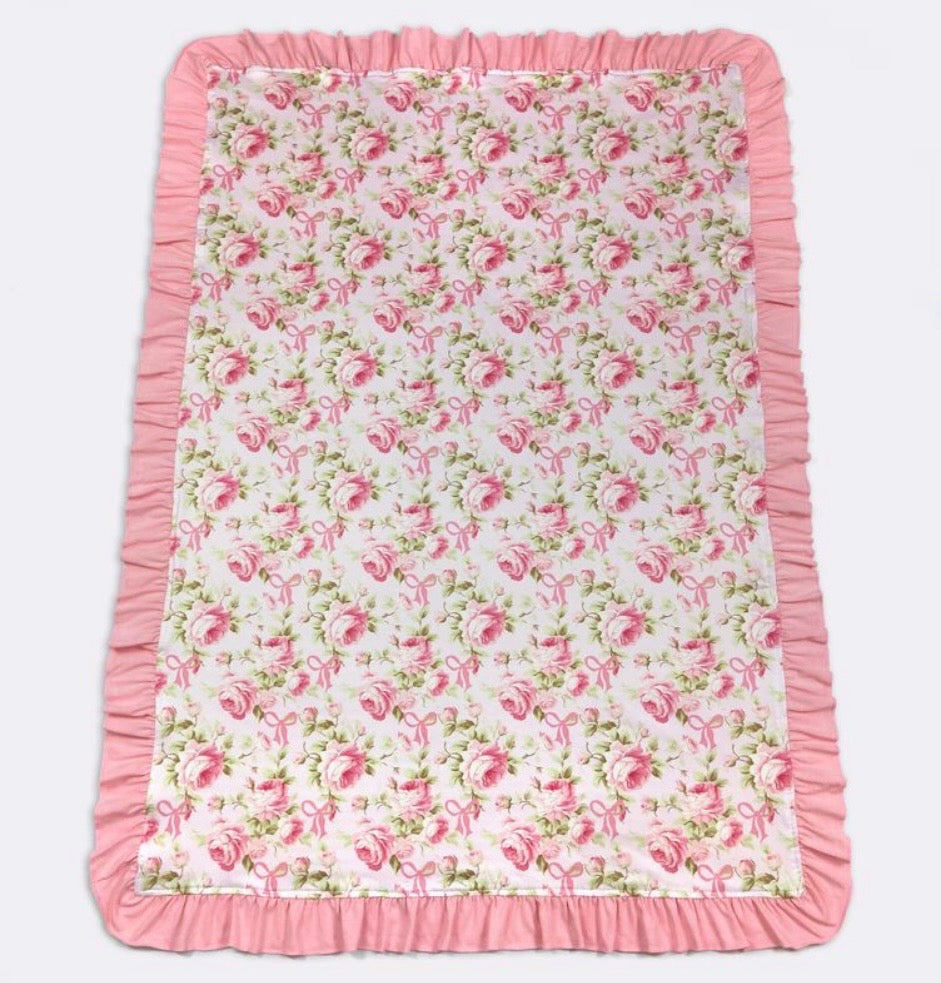 Baby Blanket - Raspberry Rose