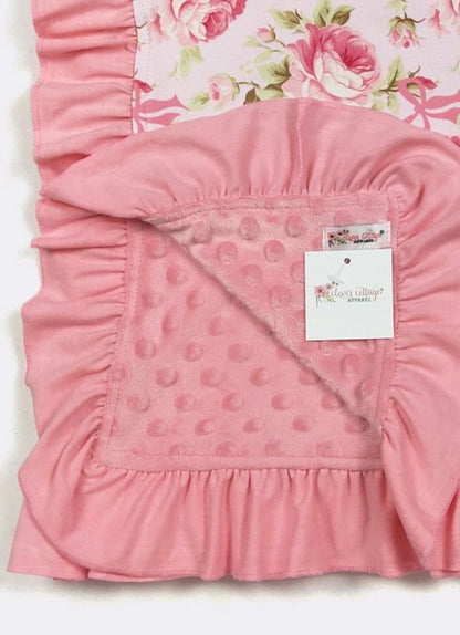 Baby Blanket - Raspberry Rose
