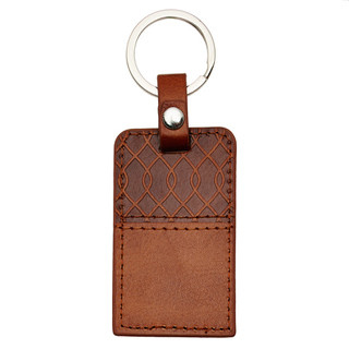 I Know the Plans Tawny Brown Faux Leather Key Ring - Jeremiah 29:11