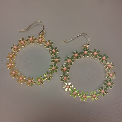 Daisy Delight Loop Earrings - Available in 4 colors