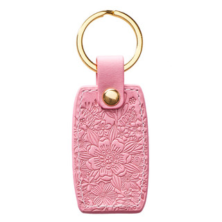 Hope and Future Pink Faux Leather Key Ring - Jeremiah 29:11