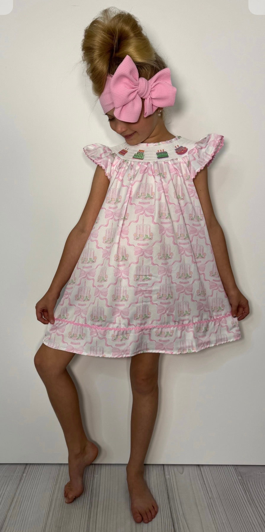 Clothing for Baby Girl - Birthday Smocked Girls Dress