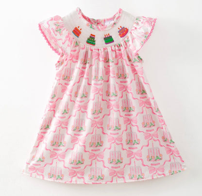 Clothing for Baby Girl - Birthday Smocked Girls Dress