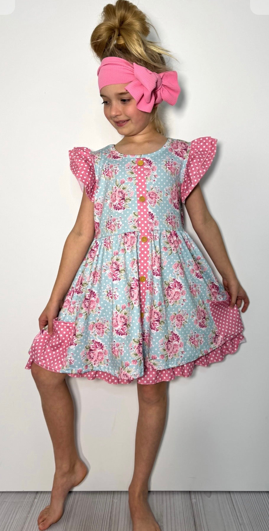 Clothing for Baby Girl - Polka Dot Blossom Girls Dress