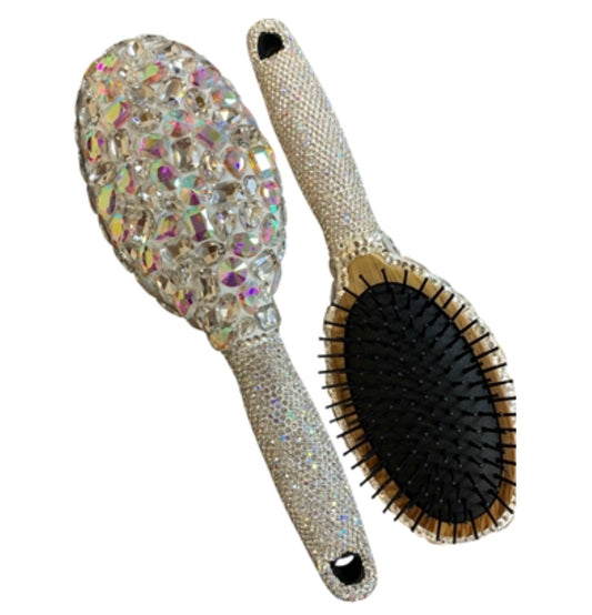 Bling Bling!! Silver AB Rhinestones Hair Brush