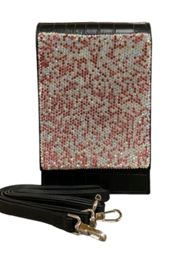 Bling Bling!! Pink Rhinestone Crossbody Bag