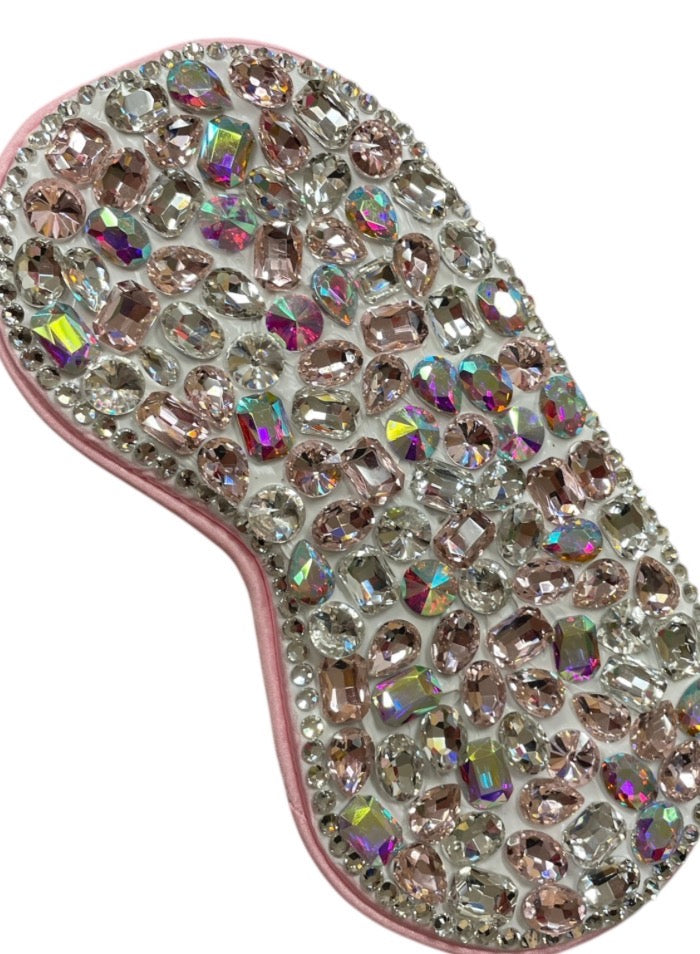 Bling Bling!! Large Rhinestone Sleep Mask - available in multiple colors