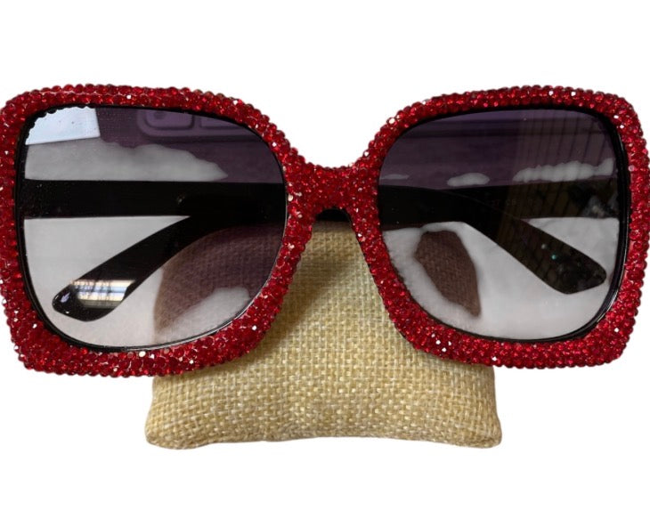 Bling Bling!! Luxe Rhinestone Oversized Sunglasses available in 3 colors