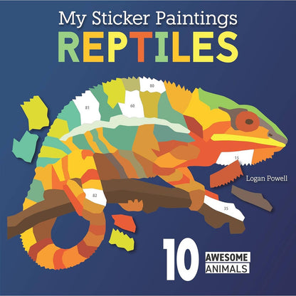 My Sticker Paintings: Reptiles - 10 Awesome Animals