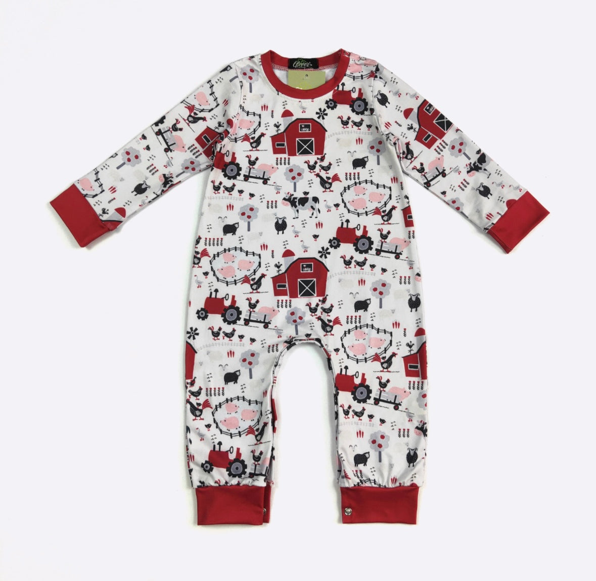 Clothing for Baby Boy - Red Barn Boy Romper