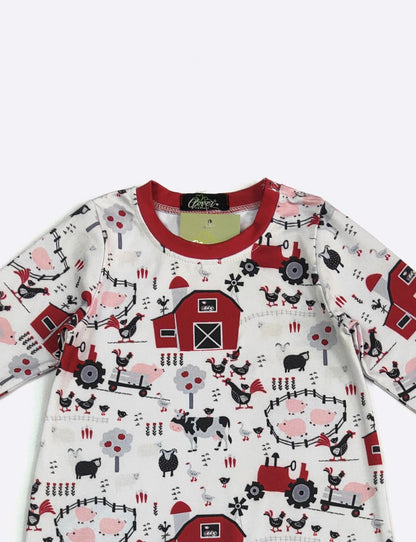 Clothing for Baby Boy - Red Barn Boy Romper